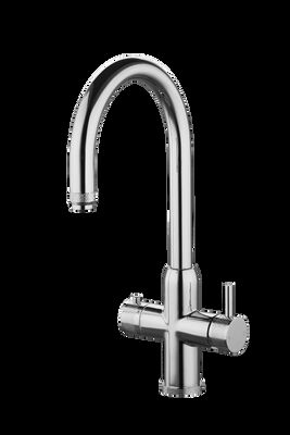 Brass Kitchen Mixer Faucet Chrome Plated Stylish Durable Design T91067